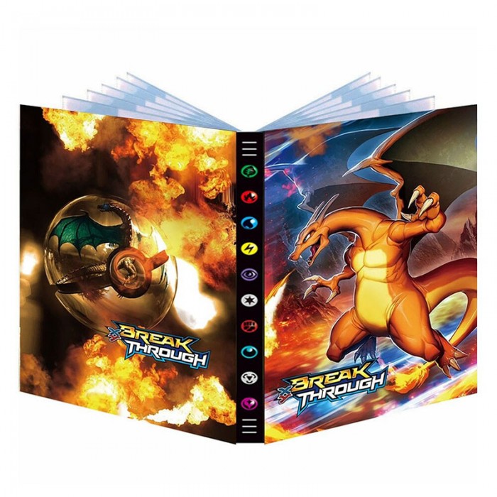 Classeur Carte Pokémon : Dracaufeu Dragon