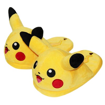 Pokémon Pikachu Chaussons rembourrés pour garçon Noir et jaune 